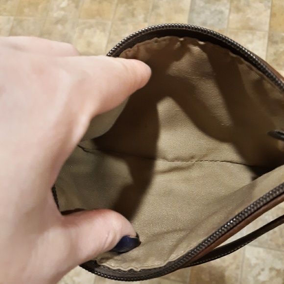 Coach Brown Suede Wristlet. - Picture 8 of 8